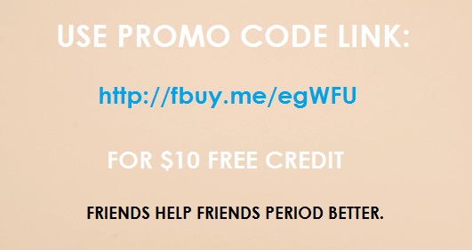 Use referral code link: http://fbuy.me/egWFU for $10 free credit! 