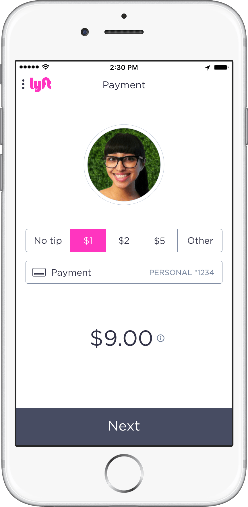 3 Lyft Promo code screen